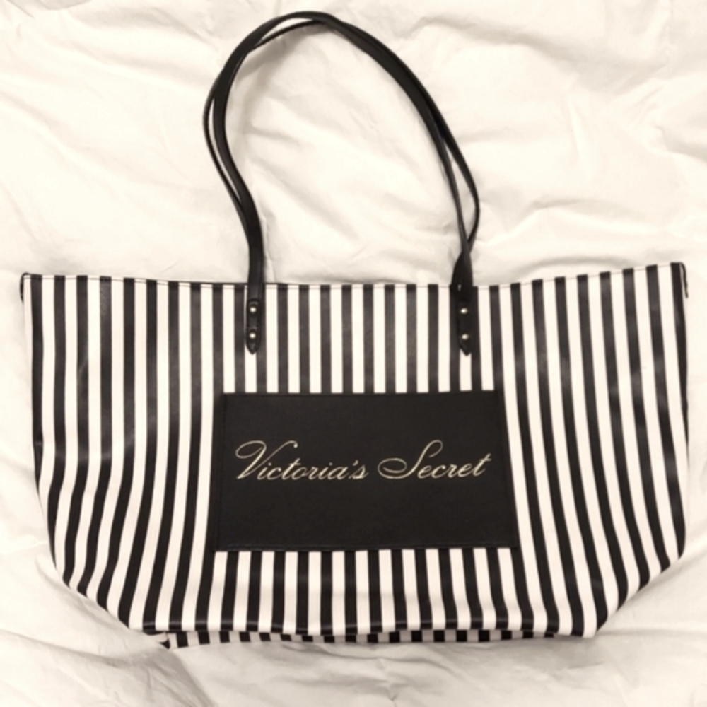VS Striped Tote Bag